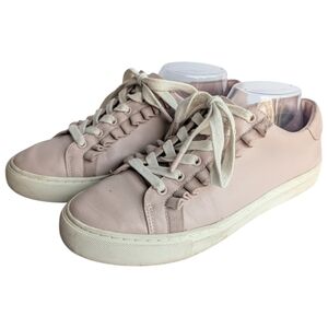 Tory Sport Pink Ruffle Fashion Sneakers Size 9